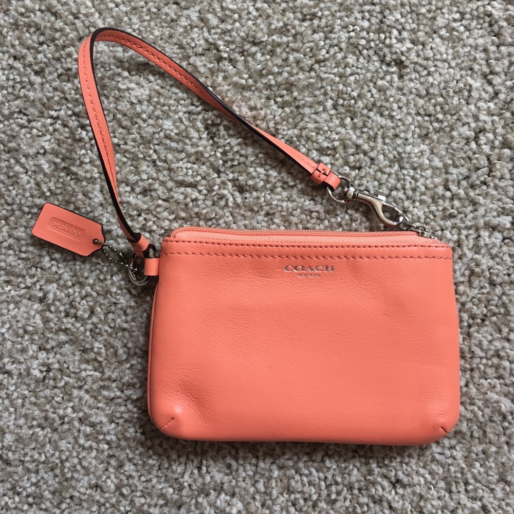 Coach Wristlet- Choral- Soft Leather- Never Used